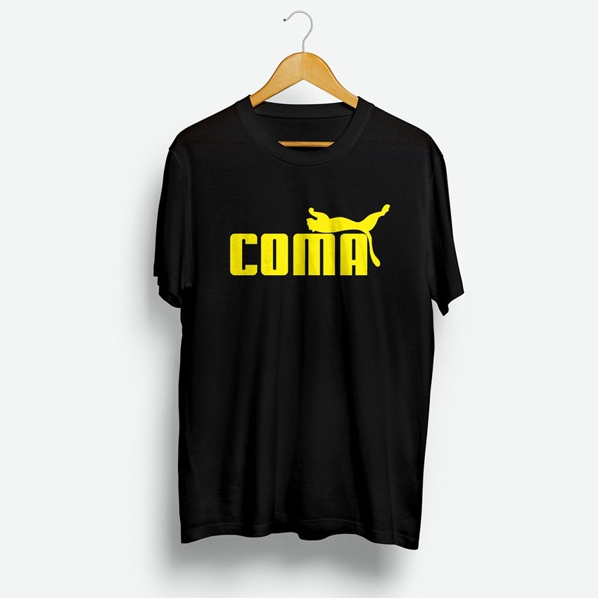 Coma Funny Logo Parody T-Shirt Cheap 
