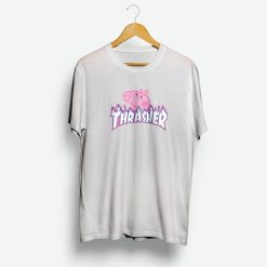 Peppa Pig X Thrasher Parody T-Shirt Cheap For UNISEX