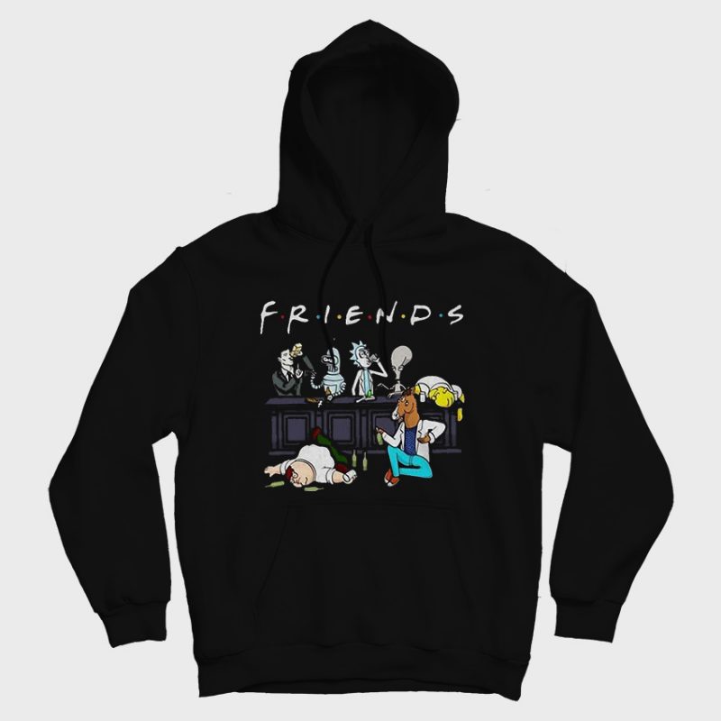 Grab it fast, Friends Rick And Morty Simpson Hoodies 