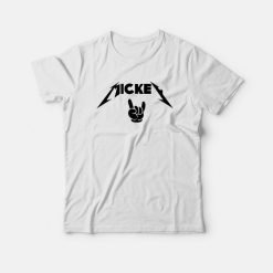 Mickey Metallica Logo T-Shirt