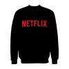Netflix Logo Black Swearshirt