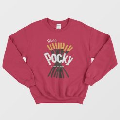 Pocky Logo Red Sweatshirt