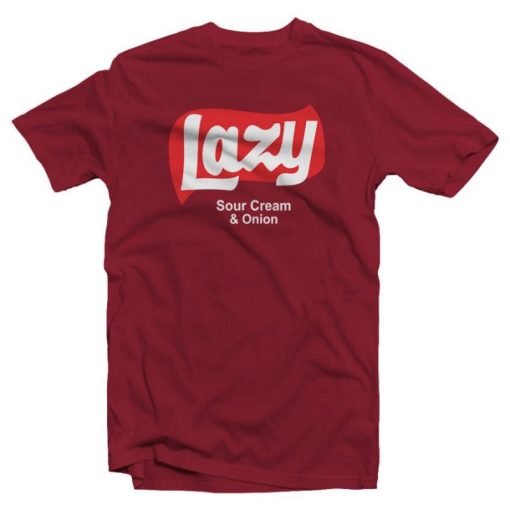 Lazy Maroon Logo T-Shirt