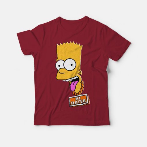 Cheap Custom Bart Simpson Hi Hater T-Shirt