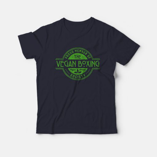 Vegan Boxing Athlete Society Club Member T-Shirt