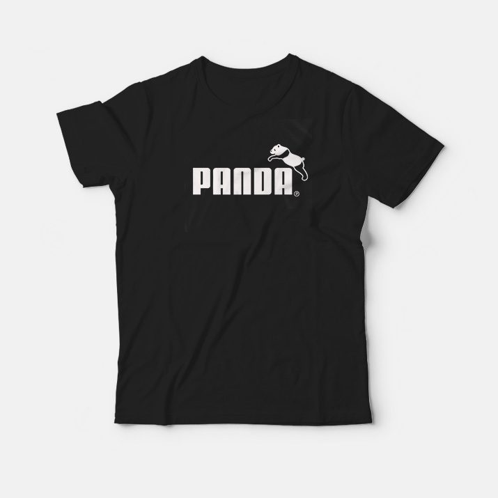 Panda Funny Logo Parody Puma T-shirt - Marketshirt.com