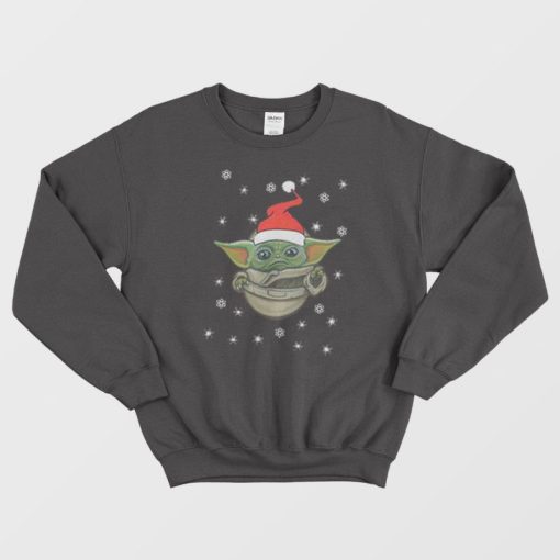 Santa Baby Yoda Snow Christmas Sweatshirt