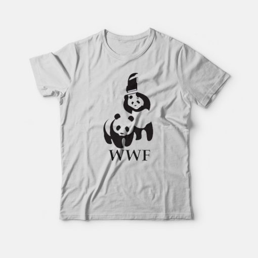 WWF Wrestling Panda Parody T-Shirt