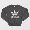 Alcohol Adidas Parody Sweatshirt