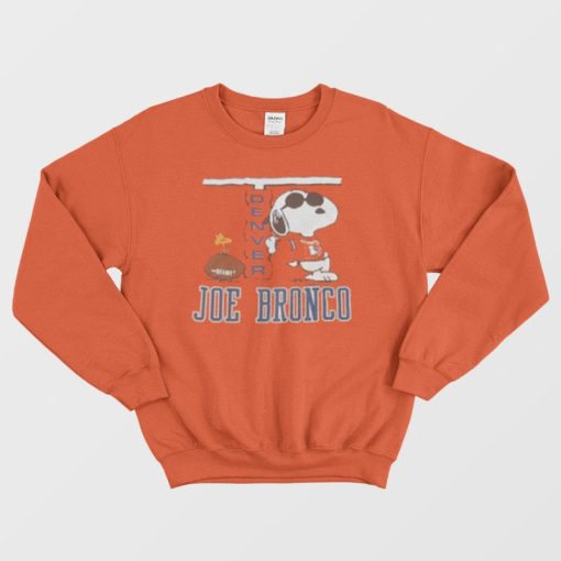Vintage Joe Cool Snoopy Denver Broncos Joe Bronco Sweatshirt