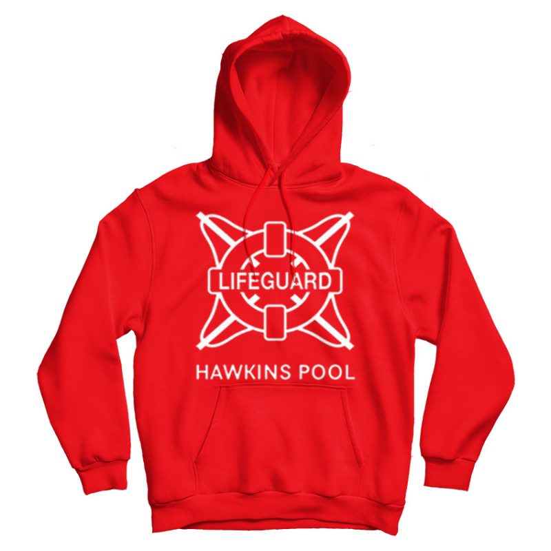 Hawkins Pool Lifeguard Hoodie - Lifeguard Hoodie 