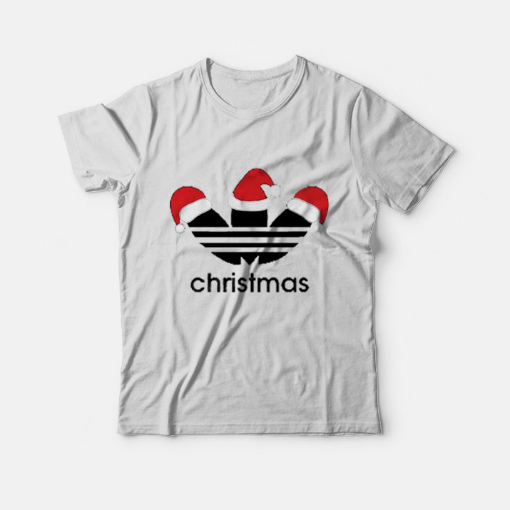 legaal Ochtend gymnastiek Voorwoord Christmas Adidas Parody Funny T-Shirt Adult Unisex - Christmas T-Shirt