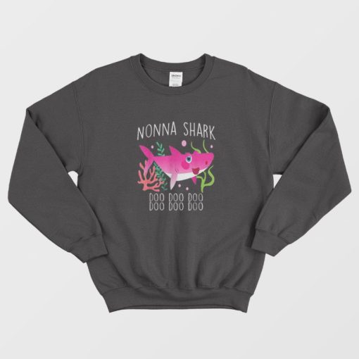 Cute Nonna Shark Doo Doo Doo Christmas Gift Ideas Sweatshirt