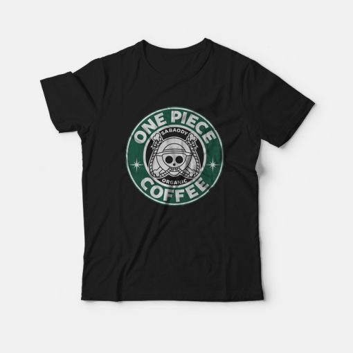 One Piece Starbucks Parody T-shirt