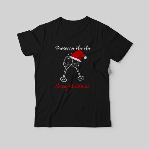 Prosecco Ho Ho Christmas Party Hat T-Shirt