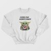 Baby Yoda Hug Carolina Hurricanes Sweatshirt