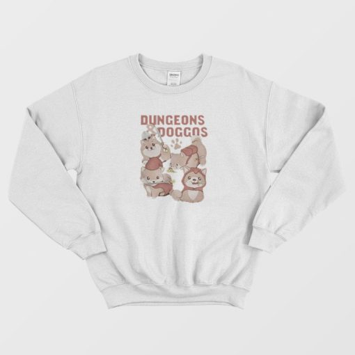 Dungeons and Doggos Funny Dog Lover Sweatshirt