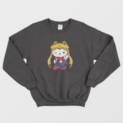 Sailor Kitty Parody Hello Sailor Moon Parody Sweatshirt