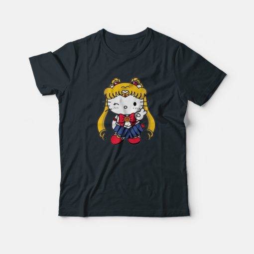 Sailor Kitty Parody Hello Sailor Moon Parody T-Shirt
