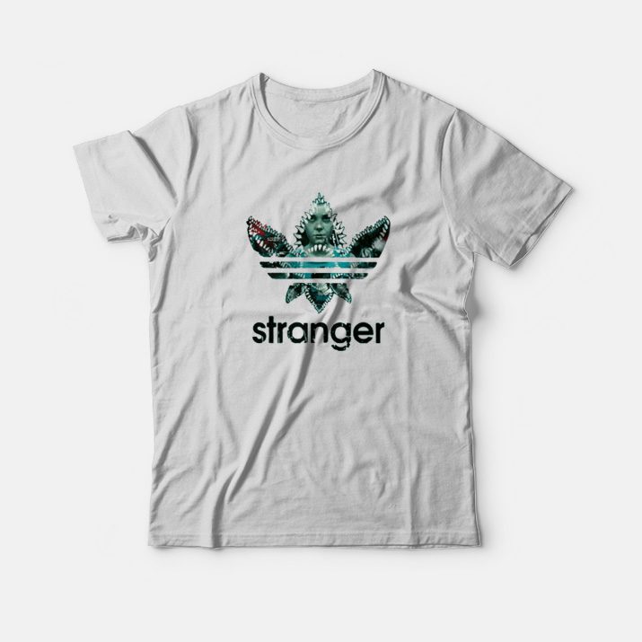 talento Fugaz candidato Stranger Things Demogorgon Adidas Parody T-Shirt - Marketshirt.com