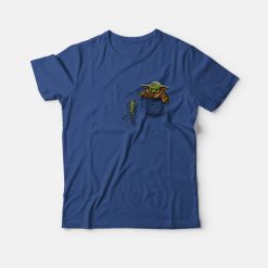 Baby Yoda In Pocket Hunting Frogs T-Shirt