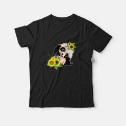 Baby Panda Sunflower T-Shirt