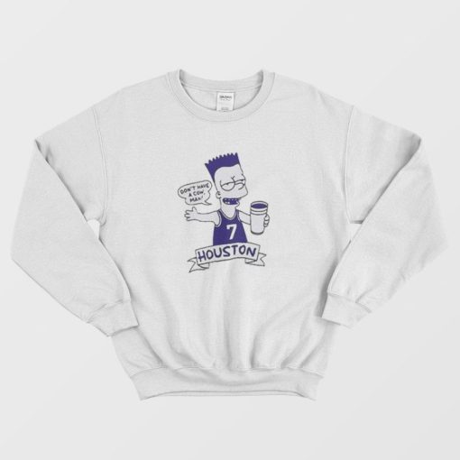 Funny Bart Simpson Houston Sweatshirt