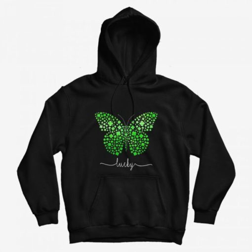 Butterfly Lucky Irish Patrick's Day Hoodie