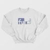 FU Facebook Logo Parody Sweatshirt