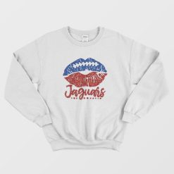 Jaguars Glitter Football Lips Sweatshirt