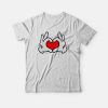 Hands Heart Mickey Mouse Love T-Shirt