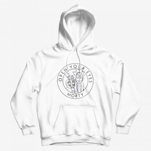 Rick and Morty Open Your Eyes Morty Hoodie