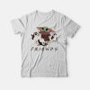 Star Wars Porgs and Baby Yoda Friends TV Show T-shirt