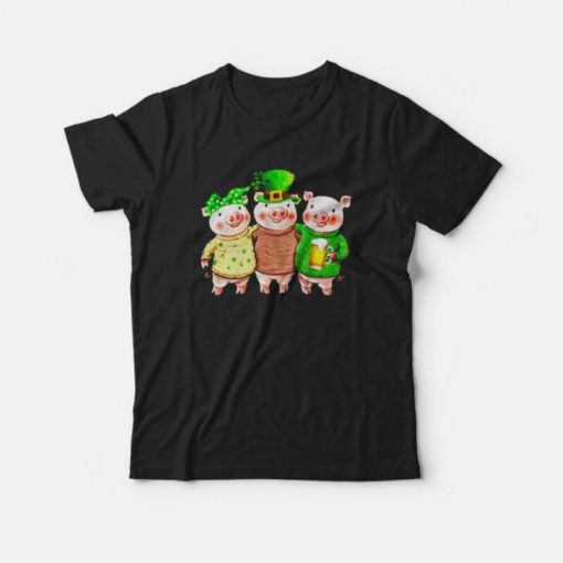 Three Little Pigs Saint Patrick’s Day T-Shirt