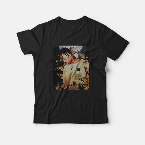 Travis Scott Butterfly T-shirt Effect Rap Music Album Cover