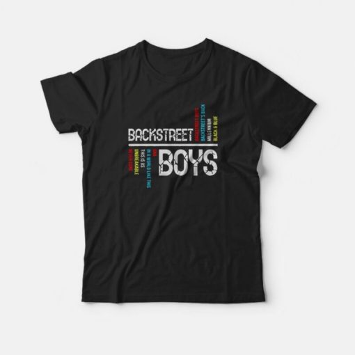 Backstreet Boys Backstreet’s Back Millennium Black and Blue T-Shirt
