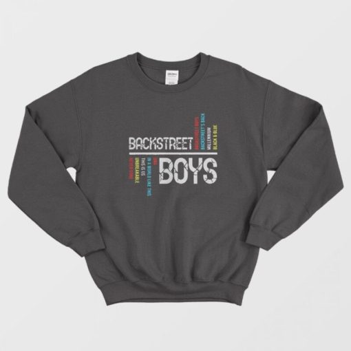 Backstreet Boys Backstreet’s Back Millennium Black and Blue Sweatshirt