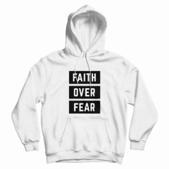 Faith Over Fear Box Logo Hoodie