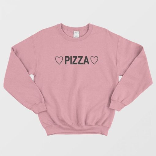 Pizza Love Pink Sweatshirt