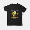 Charlie Brown and Snoopy Whisper Words Of Wisdom Let It be T-shirt