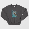 Statue Of Liberty Dog Shirt Animal Lover Pizza Slice Sweatshirt