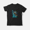 Statue Of Liberty Dog Shirt Animal Lover Pizza Slice T-Shirt