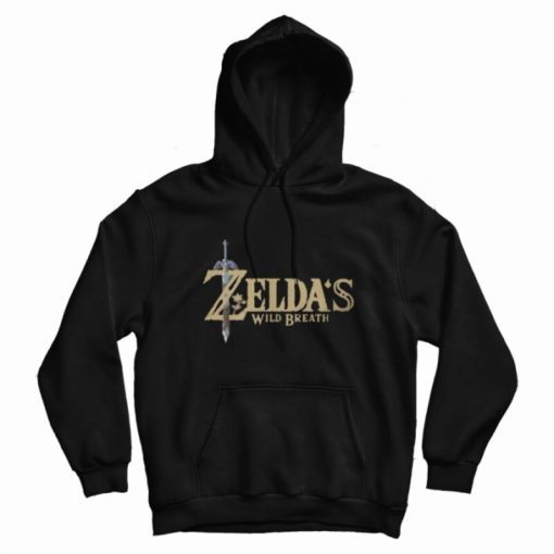 Zelda's Wild Breath BoTW Logo Parody Hoodie