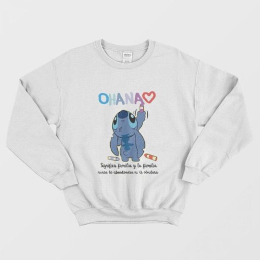 Camiseta Lilo Y Stitch ohana Disney Sweatshirt