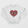 Marvel Spider-Man Face Mask Heart Sweatshirt