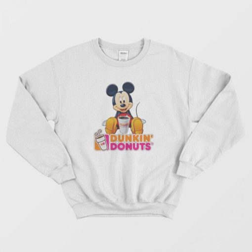 Mickey Mouse Loves Dunkin' Donuts Sweatshirt