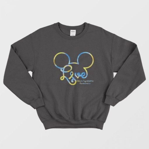 Mickey Love Down Syndrome Awareness Sweatshirt