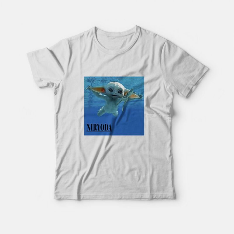 Niryoda Nirvana Parody Baby Yoda T-Shirt