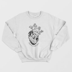 Pig And Cow Have a Heart Sweatshirt