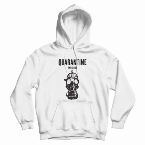 Quarantine and Chill Face Mask Hoodie